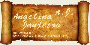 Angelina Janjetov vizit kartica
